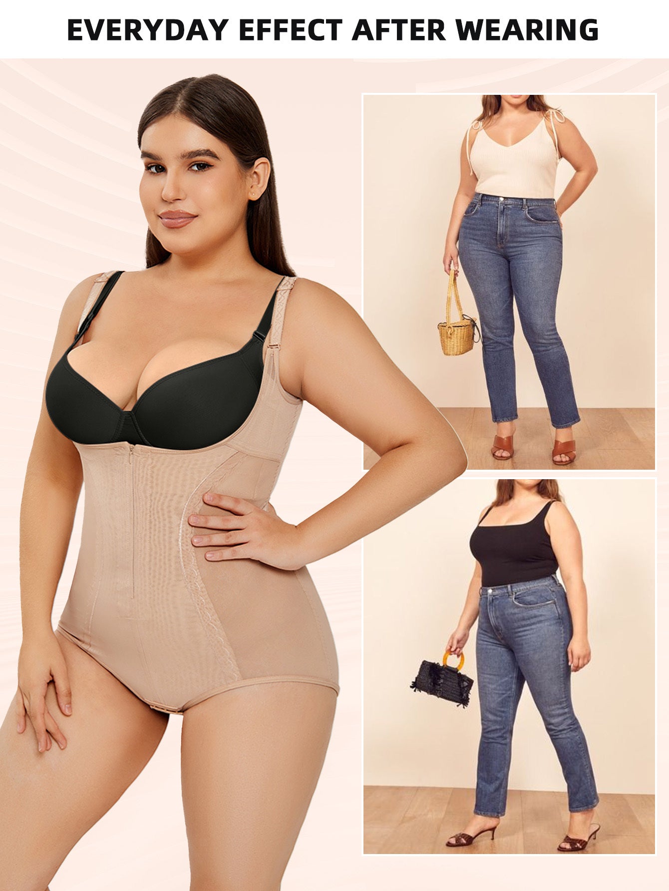Oubinc Tummy Control Shapewear Bodysuit – Slimming Full-Body Shaper for a Smooth, Sculpted Silhouette