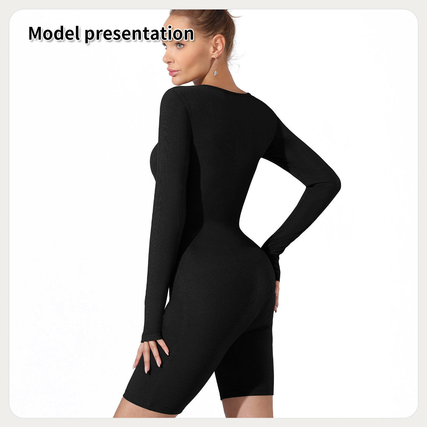 Oubinc Essential Solid Color Bodysuit – Slim Fit, Everyday Layering Piece